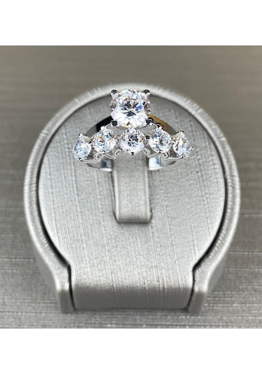 8 Ayar Beştaş Altın Yüzük (524725587)