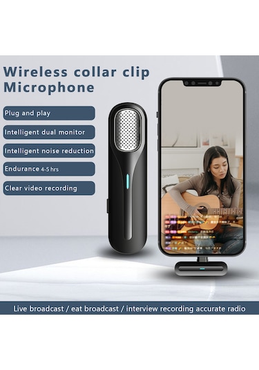 Maiyame Kablosuz Mini Mikrofon - 360 Ses Toplama, Gürültü Azaltma, Type-c Uyumlu, Youtube & Canlı Yayın İçin