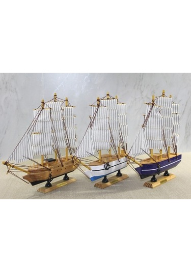 Büro Ev Ofis Dekoru İçin Ahşap Gemi Maketi