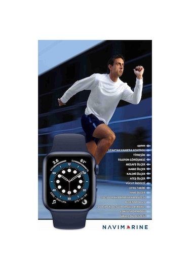 Navimarine 7 44 Mm Akıllı Saat (Navimarine Türkiye Garantili) (532566792)