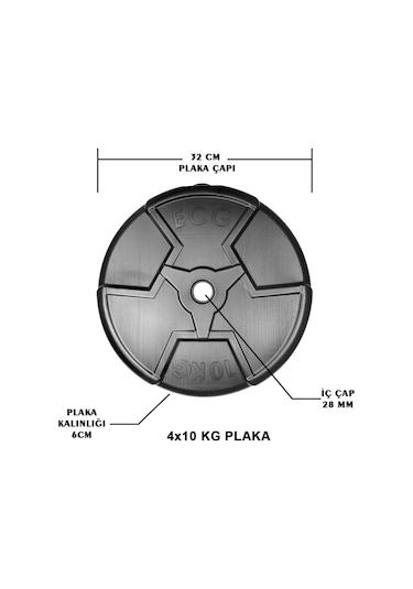 Ecgspor Hero Serisi 10 Kg Plaka-4 Adet