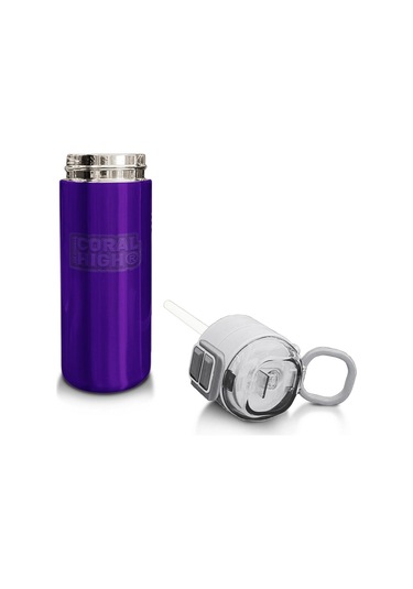 Coral High Kids Mor Pipetli Ve Direkt İçim Çelik Termos 500 Ml 31826 Mor