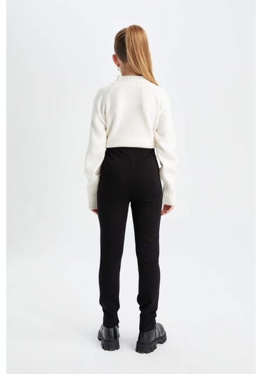 DeFacto Kız Çocuk Uzun Boy Düz Paça Siyah Tayt A5088A824AUBK81 Siyah DeFacto Kız Çocuk Uzun Boy Düz Paça Siyah Tayt A5088A824AUBK81 Siyah