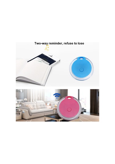 Sones 2 Adet Hyc-05 Yuvarlak Bluetooth Kayıp Önleyici Cihaz Cep Telefonu Anahtarı İki Yönlü Nesne Bulma Alarmı Beyaz