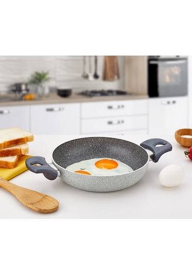 Gülsan Damla Granit 3lü Sahan Seti 18-20-22 Mavi