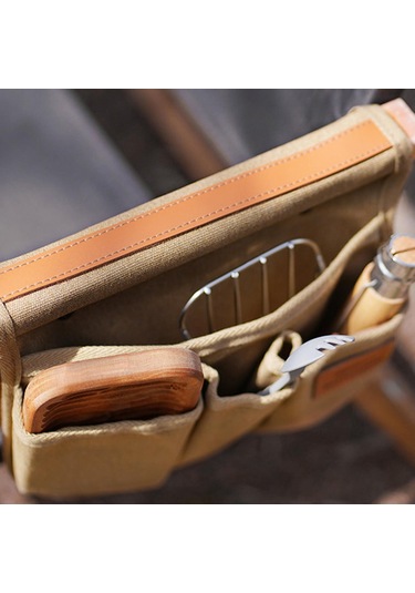 Homyl Koltuk Yan Cep Sandalye Kamp Atıştırmalıkları Haki Haki Çok Renkli