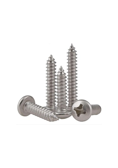 5-50 Adet Paslanmaz Çelik Phillips Çapraz Gömme Pan Başlığı Kendiliğinden Vuran Vidalar Ø1.4mm'den Ø6mm'ye, Uzunluk 3-100mm M4x60mm