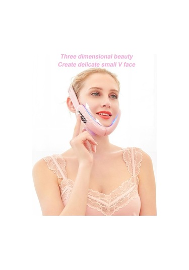 Artfulabode Yüz V-yüz Ve Terapi Sıkılaştırma Şekillendirici Mikroakım, Masaj Led Isıtmalı Geeroyoo Cihazı: Beyaz Pz Beyaz