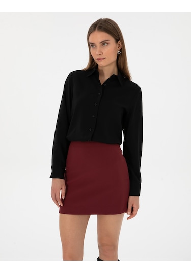 Pierre Cardin Kadın Siyah Gömlek Desenli 50318195-vr046 Siyah