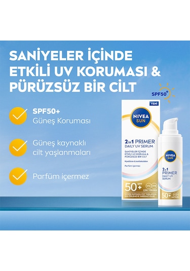 Nivea Sun Yüz Koruma & Serum Spf50 30 Ml