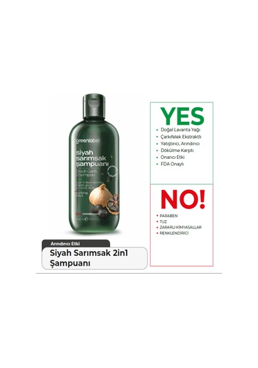 Greenlabel Siyah Sarımsak Şampuanı 400ML