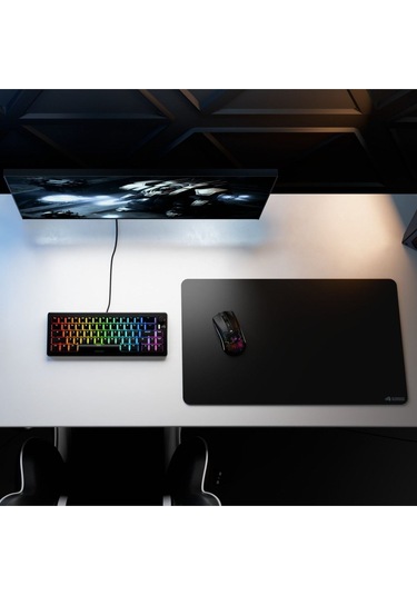 Dikişsiz Kenar Siyah Xle Mousepad 610mm X 355mm