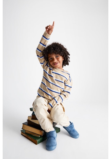 Vicco Color Rahat Kalıp Erkek Okul Öncesi Kot Panduf Mavi