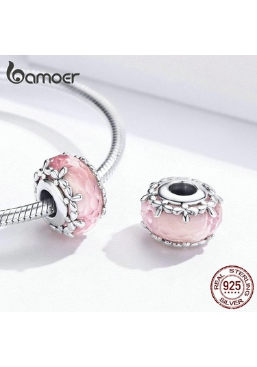 Bamoer Otantik 925 Ayar Gümüş Kolye Benzersiz Floret Kolye Yeni Varış Takı Kadınlar Için Gümüş