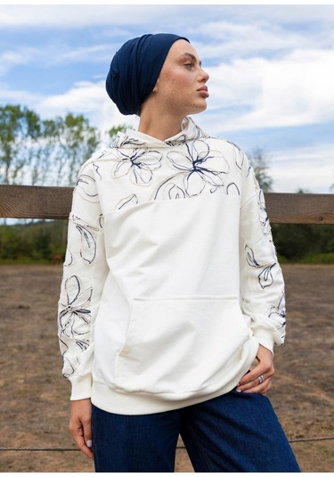 Mayovera Sweatshirt Ekru Keten Ekru