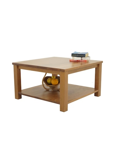 Doğal Masif Ahşap Kayın Orta Sehpa