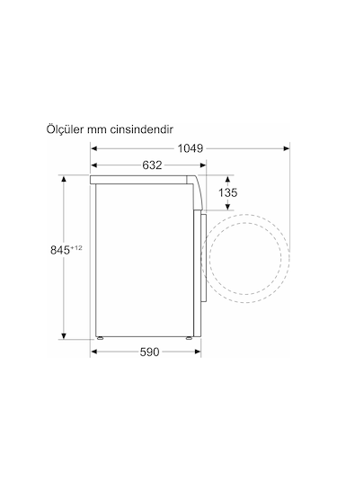 Profilo CGK252Z1TR 1200 Devir 10 KG Çamaşır Makinesi
