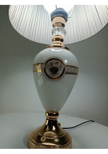 Bıev Medusa Beyaz Cam Abajur Beyaz