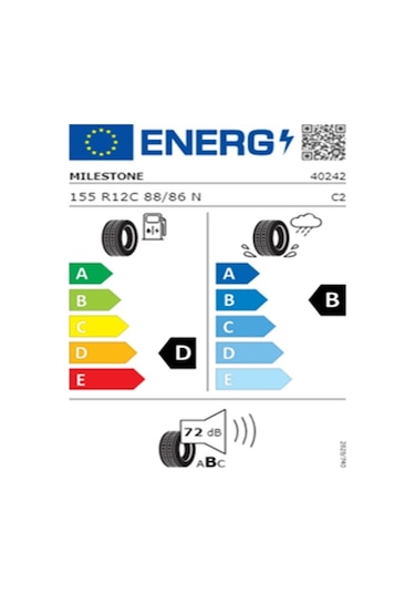 Milestone 155 R12 C Tl 88/86n 8pr Evovan Yaz Lastiği 2025