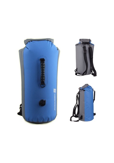 Luckstone 35L Şişme Su Geçirmez Kuru Çanta Sırt Çantası Tote Yüzme Rafting Drifting Için Kova Çantası - Yeşil