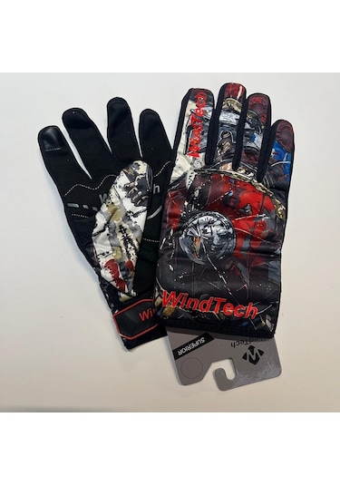 Windtech Kırmızı-siyah Desen 2xlarge Beden Eldiven