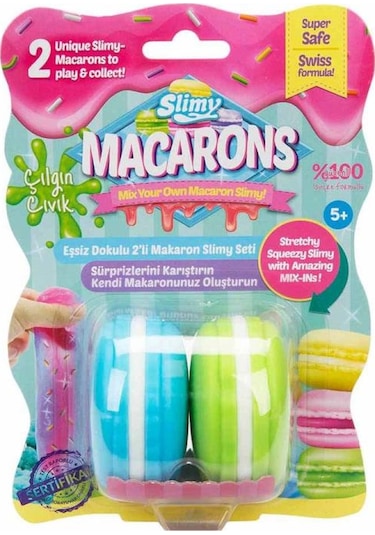 Slimy 2'li Macaron  Slime