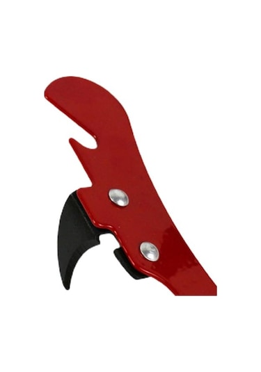 Zahmetsizce Konserve Açacağı Çok Fonksiyonlu Güvenli Ergonomik Şişe Açacağı Mutfak Aracı Kırmızı