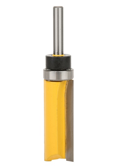 Maiyame Kahve Çelik T Tipi Freze Ucu, Ahşap Yuvalama Ve Düzenleme Aracı, 1/4 İnç Saplı, 19mm Kesme Çapı, 50.8mm Bıçak Uzunluğu