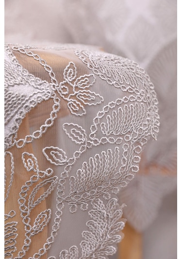 Avangart Kadife Fransız Güpürlü 5 Parça Salon Takımı - Gri