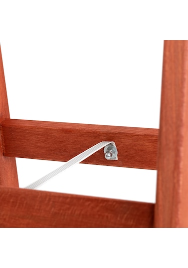 Step 4 Basamaklı Çift Çıkışlı Ahşap Merdiven Yükseklik 1.40 M