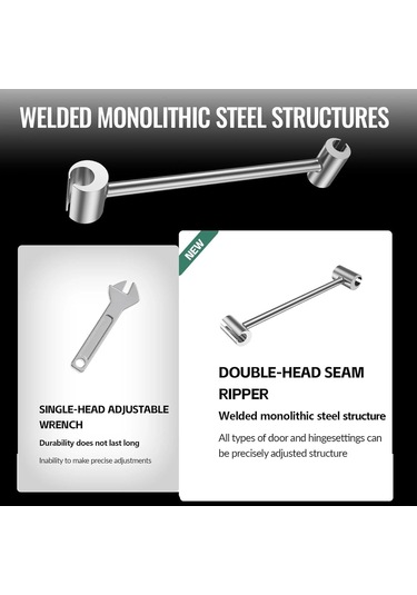 Ayarlanabilir Kapı Menteşe Onarım Aracı-ağır Hizmet Menteşeleri Gap Anahtarı Ve Onarım Spanner 14-25 Mm Aralığı