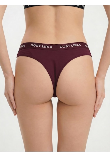Gost Liria Calm Kadın String Külot Bordo Bordo