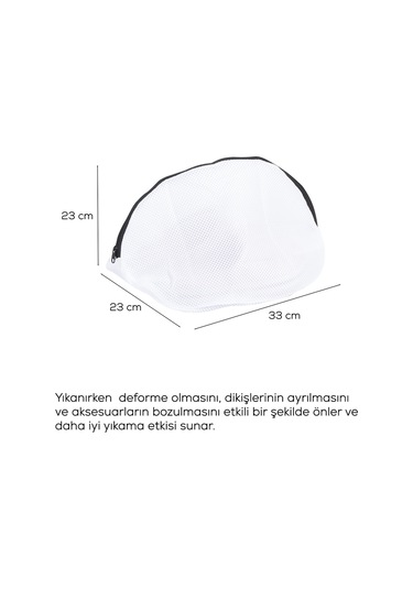 Porsima 3153 Çamaşır Yıkama Filesi Fermuarlı Bölmeli File