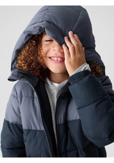 Gap V-warmest Puffer Mont Lacivert