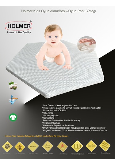 Kids Organik Altıgen Oyun Alanı Yatağı