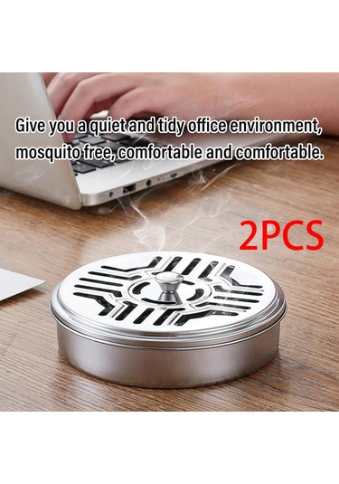 Suntek Brülör Bobin Tutucu Tütsü Kamp Için Kapalı Gümüş Gümüş