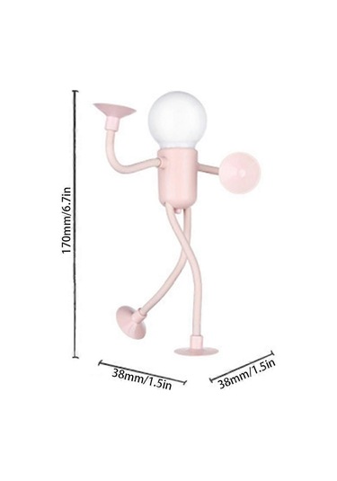 Kalıplanabilir Komik Sporcu Gece Lambası, Kendin Yap Şekilli Gece Lambası, Vantuzlu Bükülebilir Masa Lambası Dekompresyon Dekorasyonları Çok Renkli