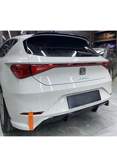 Seat Leon Mk4 Arka Ek Difüzör Siyah Plastik 2020 Ve Üzeri Arka-difizör-bodykit-ek-karlık