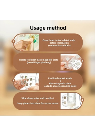 Willowhaven Manyetik Akrilik Otomatik Küçük Evcil Hayvan Suluk Tutucu - Kaymaz Tasarım