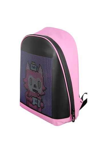Funky Bag Led Ekranlı Akıllı Motorcu Sırt Çantası Pembe Diğer