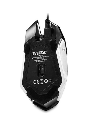 Everest SM-G72 Kablolu Işıklı Optik Oyuncu Mouse