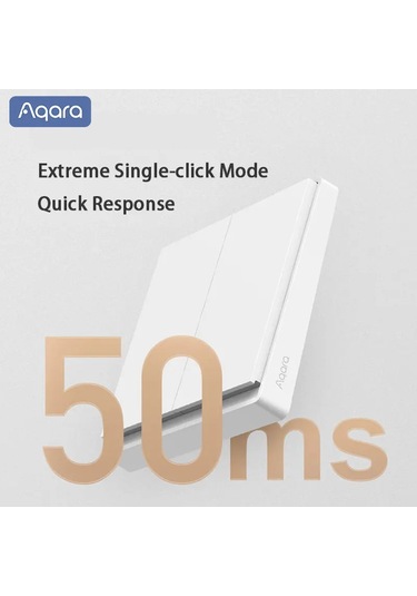 Aqara Akıllı E1 Duvar Anahtarı Zigbee 3.0 Kablosuz Akıllı Ev Işık Düğmesi Hayır Grey No Neutral 2key