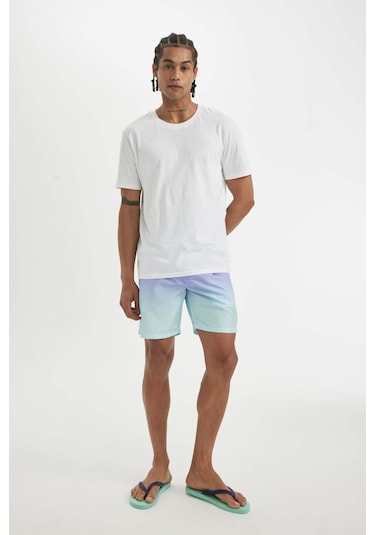 Defacto Regular Fit Degrade Baskılı File Astarlı Diz Üstü Deniz Şortu Z6873AZ24HSPR262 Defacto Regular Fit Degrade Baskılı File Astarlı Diz Üstü Deniz Şortu Z6873AZ24HSPR262