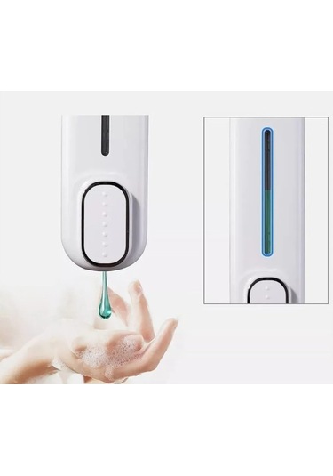 Yeni Model Sabunluk 350 Ml Duvara Monte Sıvı Sabunluk Beyaz Renk