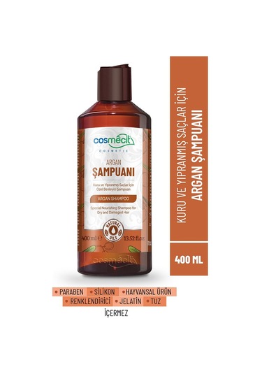 Kuru Ve Yıpranmış Saçlar Için Besleyici Argan Yağlı Şampuan 400 ML