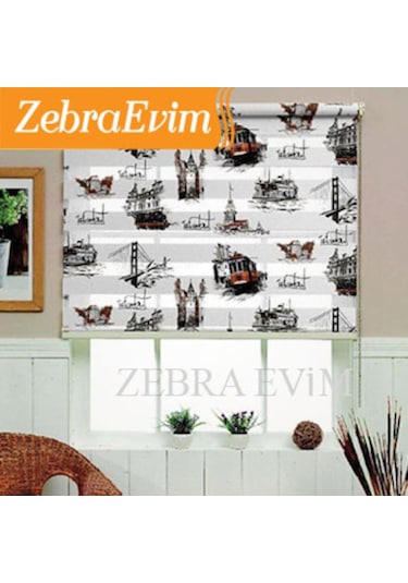 Zebraevim Istanbul Zebra Stor Perde (41662096)