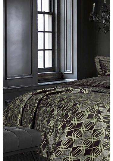 Nazik Home Vienza Siyah Yatak Örtüsü Siyah