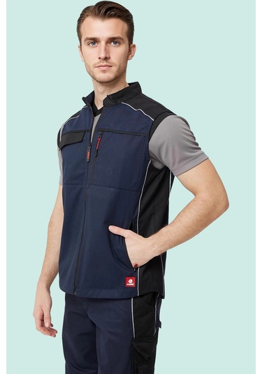 Yazlık İş Yeleği Polyester Gabardin Allium Outdoor Yelek Hafif Nefes Alabilir Fonksiyonel Cepli Lacivert-siyah Yazlık İş Yeleği Polyester Gabardin Allium Outdoor Yelek Hafif Nefes Alabilir Fonksiyonel Cepli Lacivert-siyah