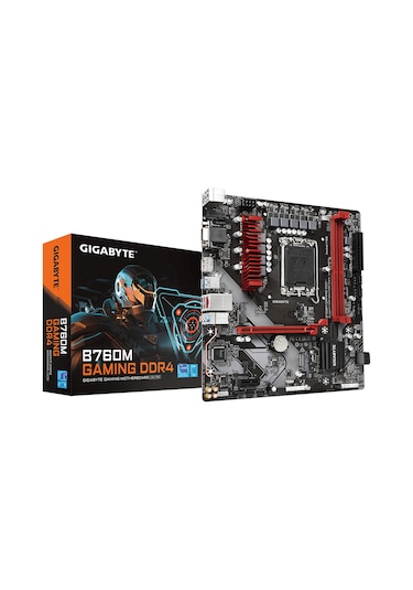 Gigabyte B760M Gaming DDR4 Intel B760 5333 MHz (OC) DDR4 Soket 1700 mATX Anakart