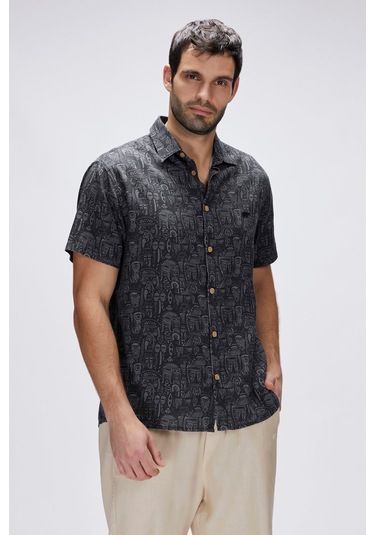 25,01,30,009 Merle Bad Bear K.kol Gömlek Siyah